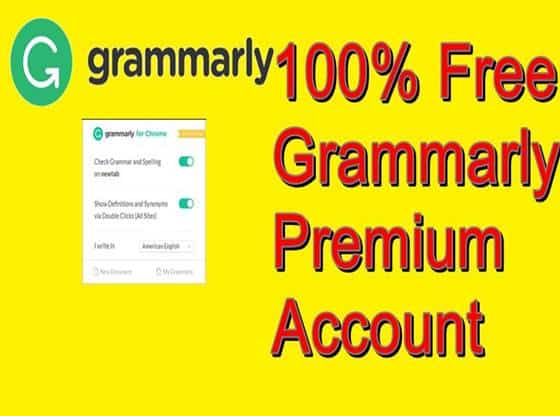 grammarly free premium access code 2019